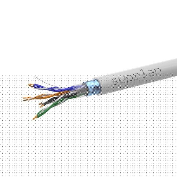 Кабель витая пара F/UTP кат.5E 4х2х24AWG solid Cu PVC Standard сер. (м) SUPRLAN 01-1031-1