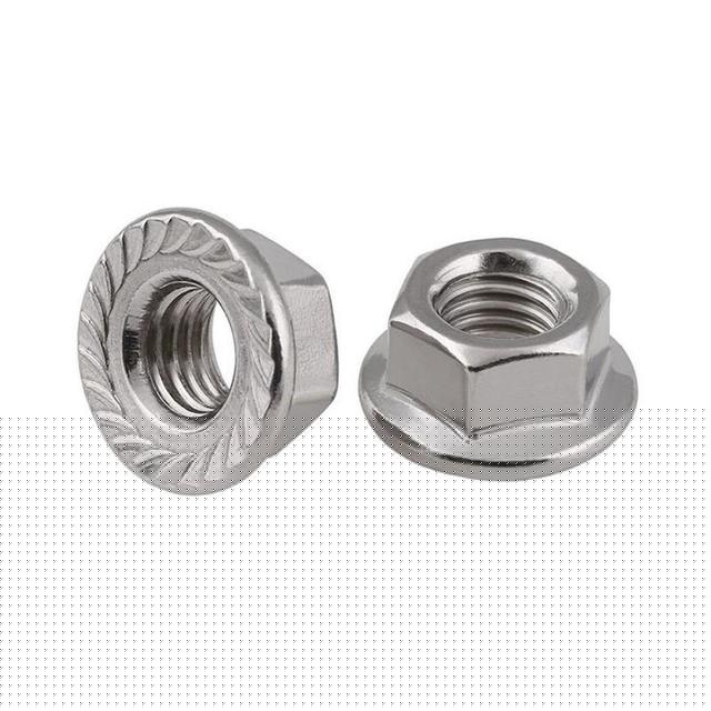 Гайка шестигранная М6 цинк. с фланцем DIN 6923 (уп.40шт) пакет Tech-Krep 141608