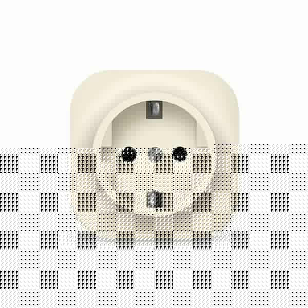Розетка 1-м ОП 16А IP20 с заземл. сл. кость IONICH 1433