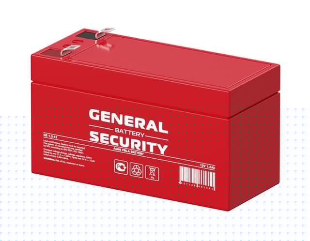 Аккумулятор 12В 1.2А.ч General Security GS1.2-12